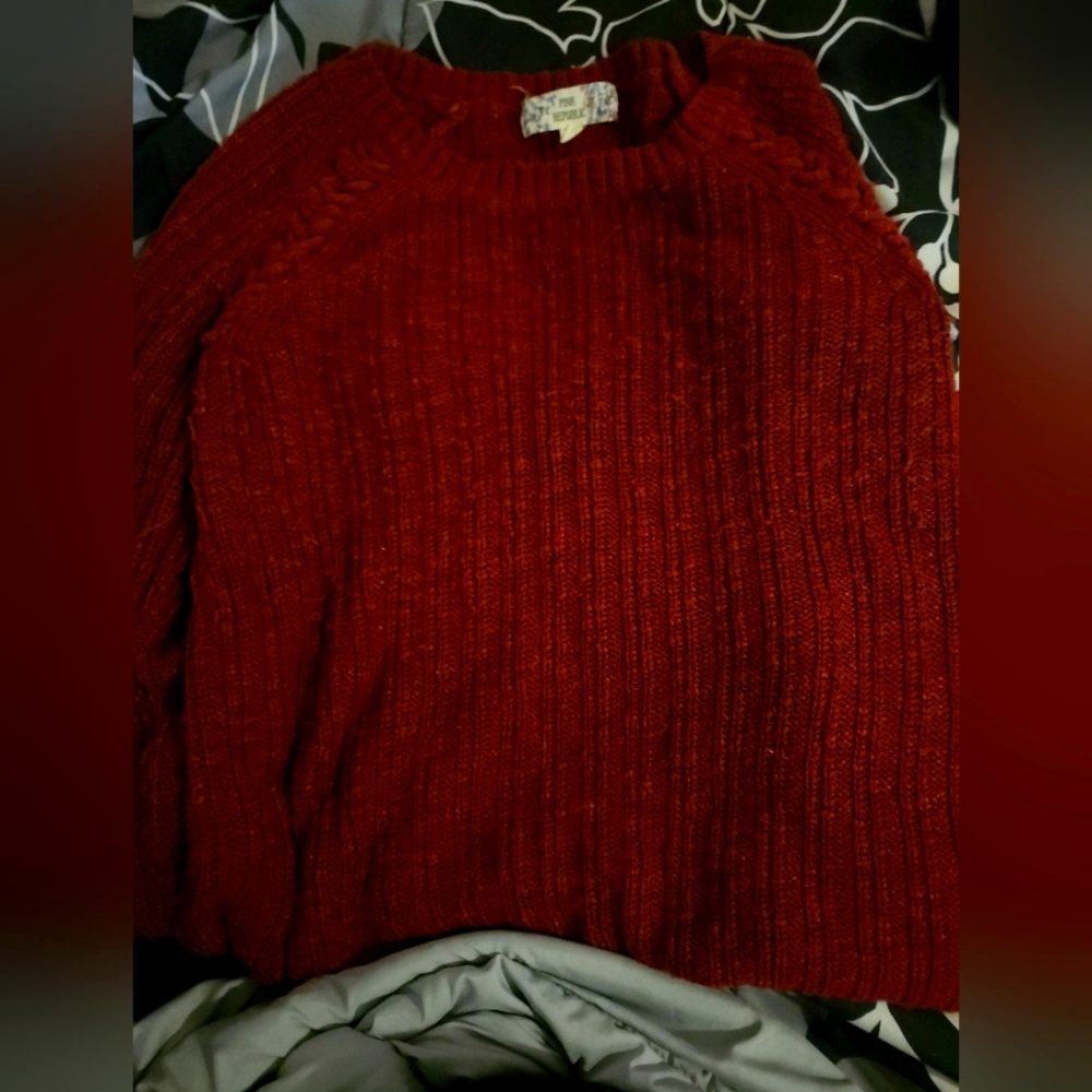 Red sweater